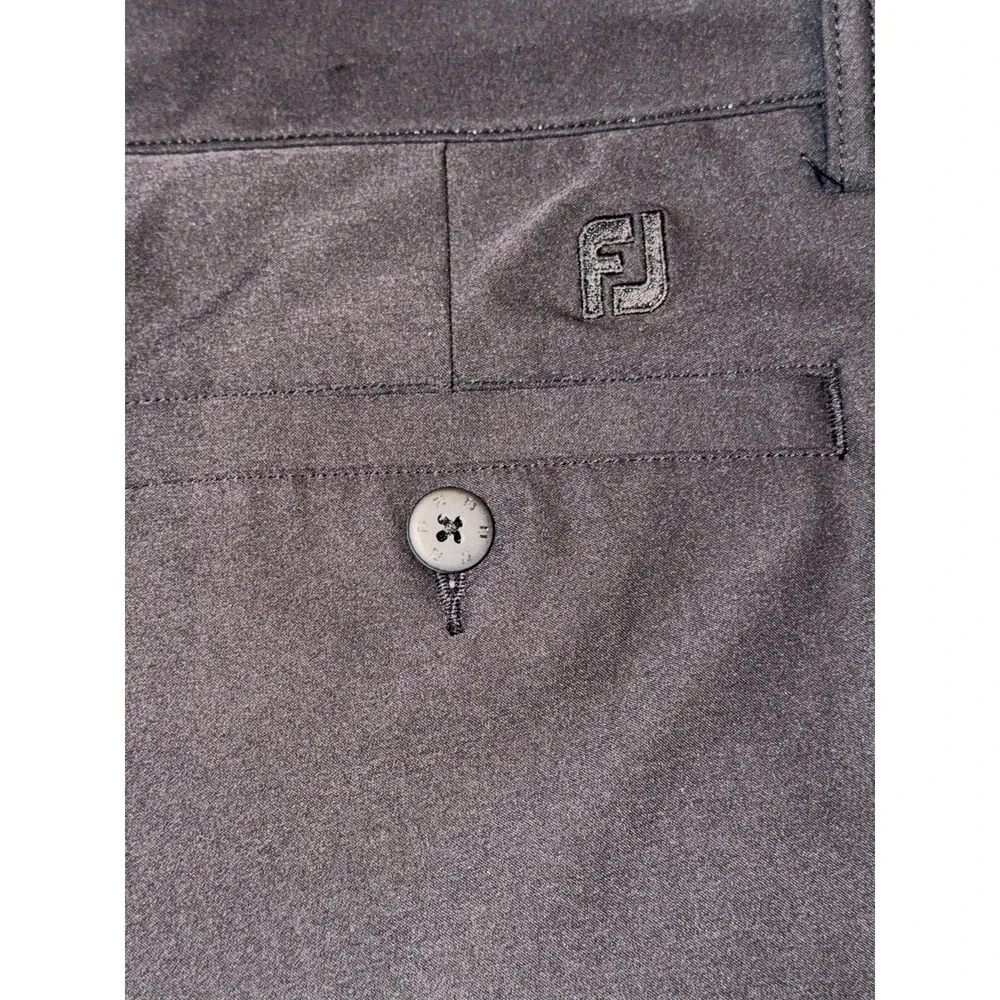 FootJoy Men's Black Sport Golf Pants 36 X 32 Black Pleated Performance Travel‎